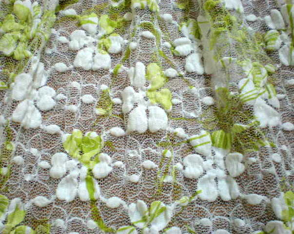 4.White-Lime Tie Dye Lace